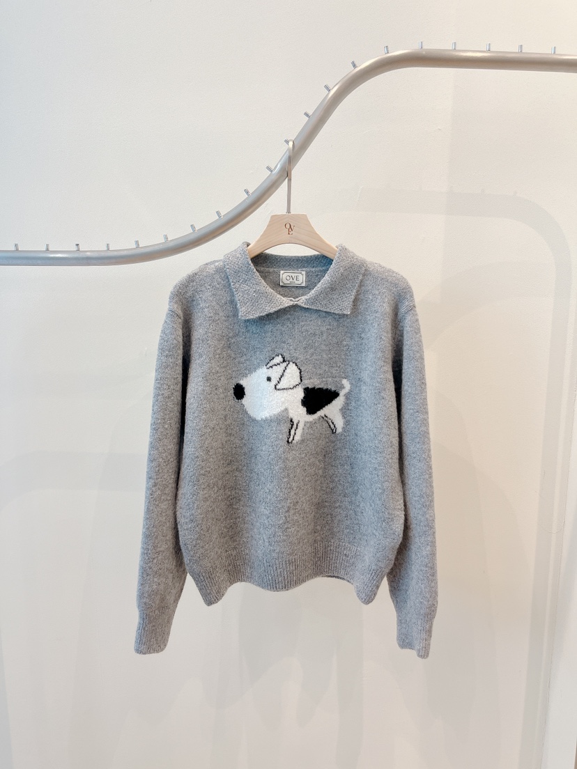 OVE東大門㊣代購女士新款推薦真品人氣職業25秋冬熱賣針織衫OVE針織衫圖色2