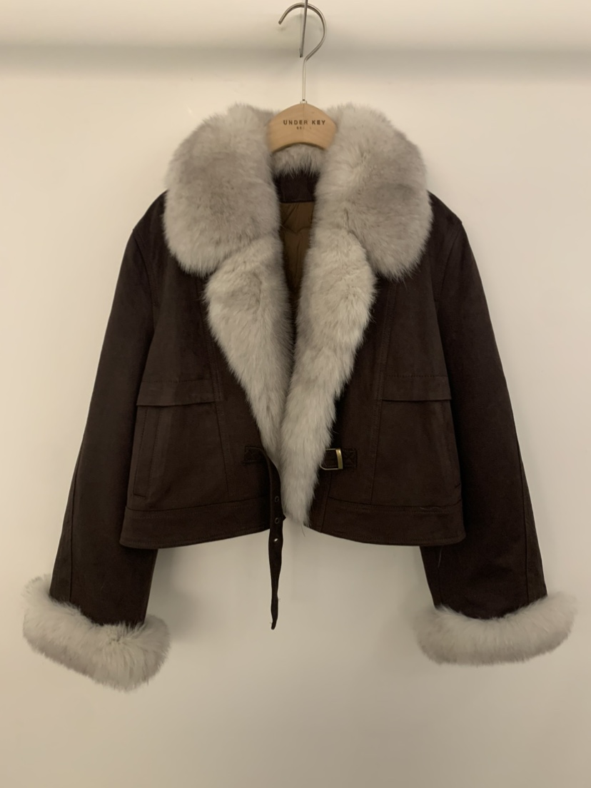 UNDER KEY東大門㊣實拍女士新款職業推薦休閑短款羽絨服鵝絨UNDER KEY短款羽絨服圖色2