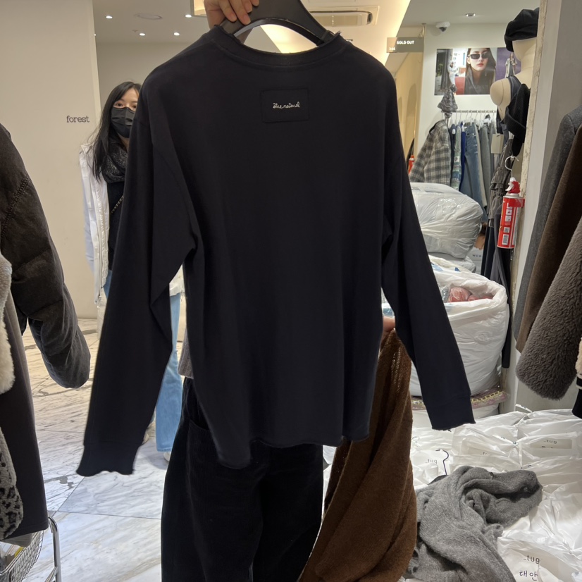 TUG東大門㊣實拍女裝新品職業熱賣休閑真品人氣推薦長袖T恤TUG長袖T恤