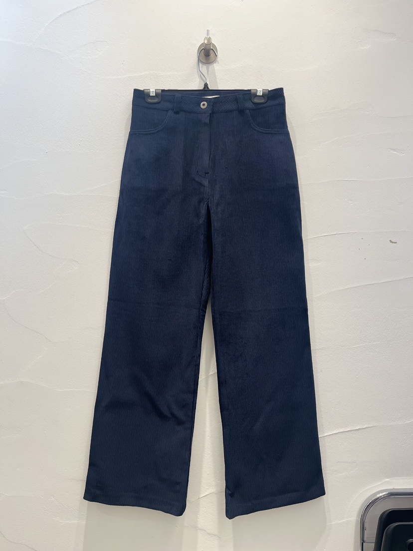 BROWN PAPER-S韓國代購㊣女士新品推薦人氣熱賣時尚休閑褲BROWN PAPER-S休閑褲圖色2深藍色