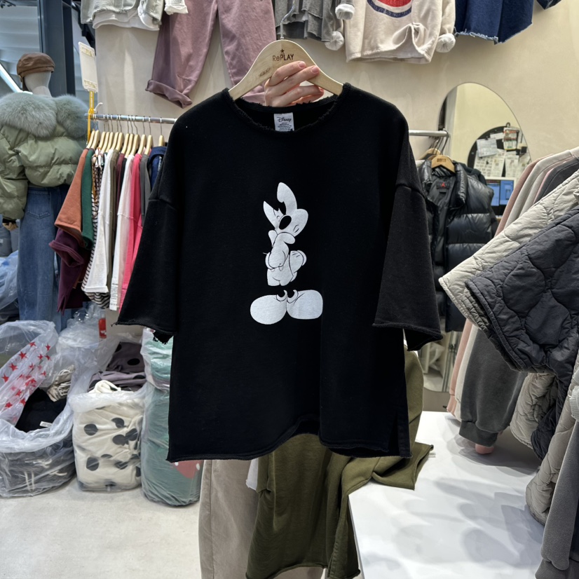 REPLAY東大門㊣實拍女士新款25秋冬推薦熱賣人氣職業真品T恤REPLAYT恤圖色3