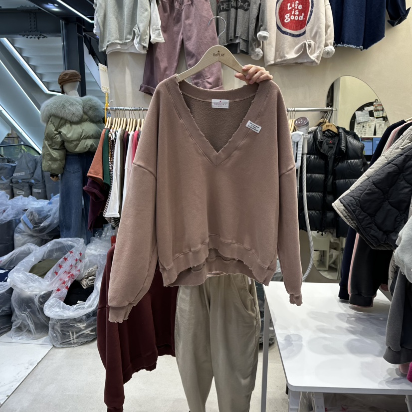 REPLAY東大門㊣直郵女裝新款熱賣休閑真品25秋冬時尚人氣衛衣REPLAY衛衣圖色1