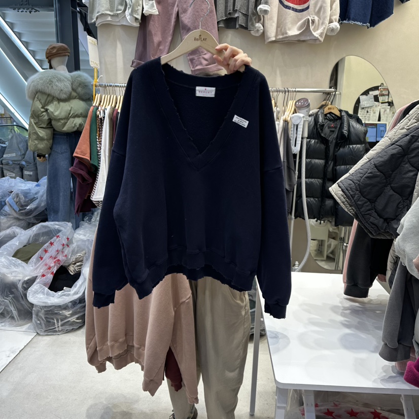 REPLAY東大門㊣直郵女裝新款熱賣休閑真品25秋冬時尚人氣衛衣REPLAY衛衣圖色2