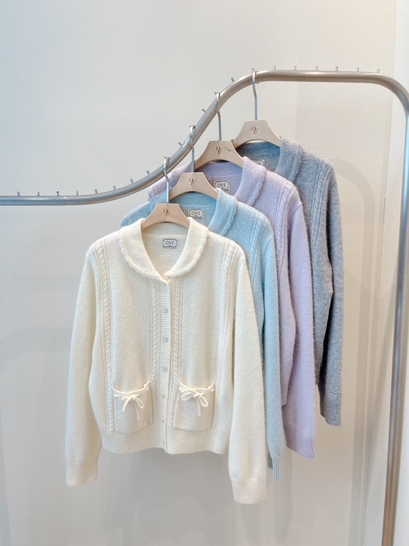 OVE東大門㊣代購女裝新品人氣熱賣職業休閑真品25秋冬針織衫開衫OVE針織衫