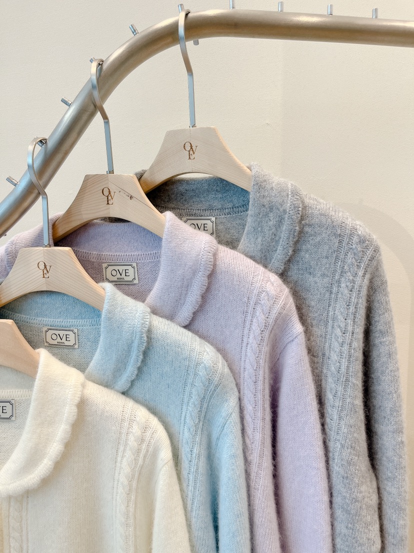 OVE東大門㊣代購女裝新品人氣熱賣職業休閑真品25秋冬針織衫開衫OVE針織衫