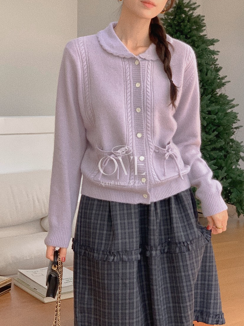 OVE東大門㊣代購女裝新品人氣熱賣職業休閑真品25秋冬針織衫開衫OVE針織衫