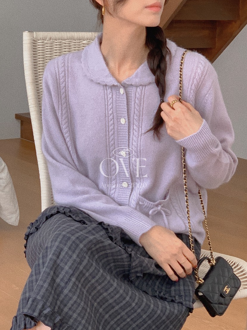 OVE東大門㊣代購女裝新品人氣熱賣職業休閑真品25秋冬針織衫開衫OVE針織衫