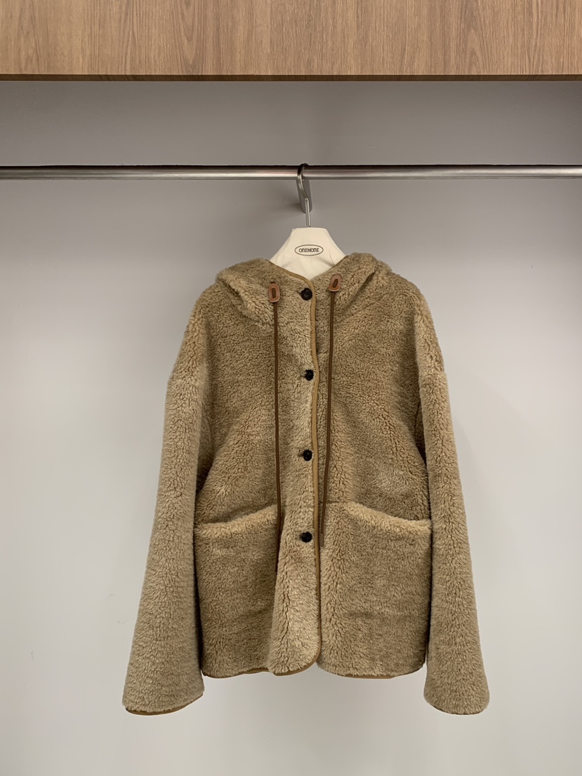 ONE MONE韓國直郵㊣女士新款休閑職業時尚人氣25秋冬中長款大衣ONE MONE中長款大衣圖色1