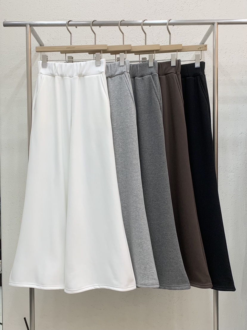 LIGHT AND SALT東大門㊣代購女士新品人氣休閑褲闊腿褲貂皮LIGHT AND SALT休閑褲