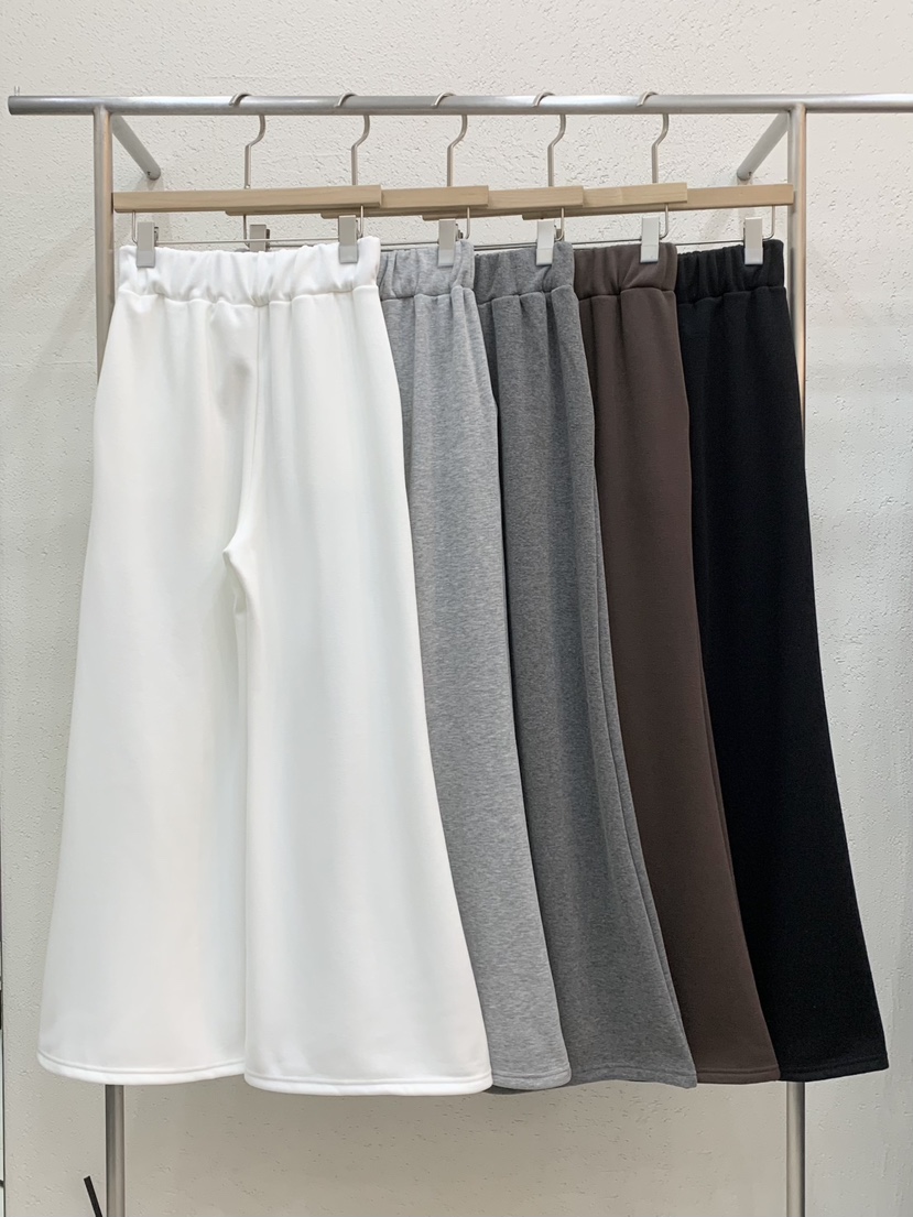 LIGHT AND SALT東大門㊣代購女士新品人氣休閑褲闊腿褲貂皮LIGHT AND SALT休閑褲