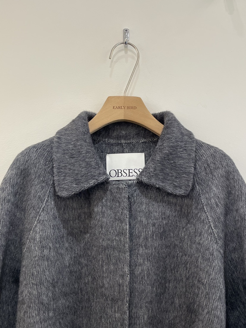 OBSESS東大門㊣代購女裝新品25秋冬人氣推薦中長款大衣含腰帶OBSESS/EARLY BIRD中長款大衣