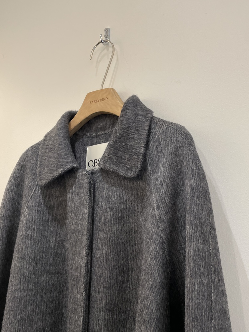 OBSESS東大門㊣代購女裝新品25秋冬人氣推薦中長款大衣含腰帶OBSESS/EARLY BIRD中長款大衣