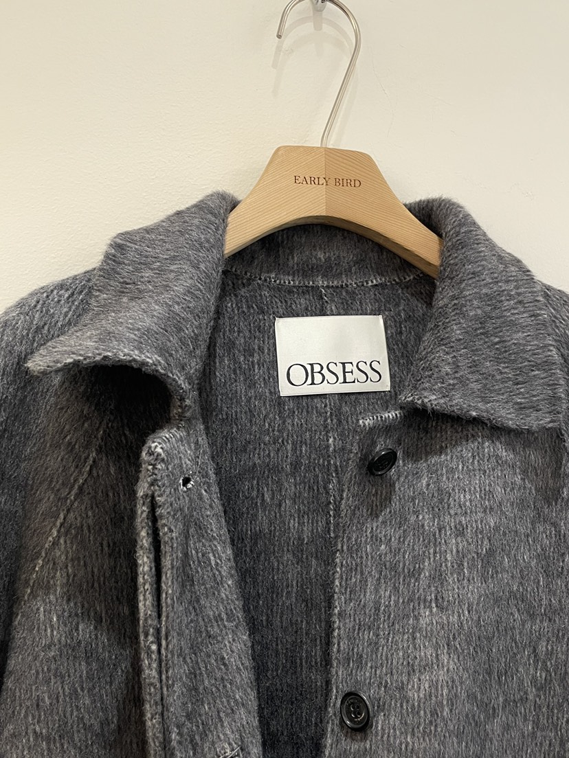 OBSESS東大門㊣代購女裝新品25秋冬人氣推薦中長款大衣含腰帶OBSESS/EARLY BIRD中長款大衣