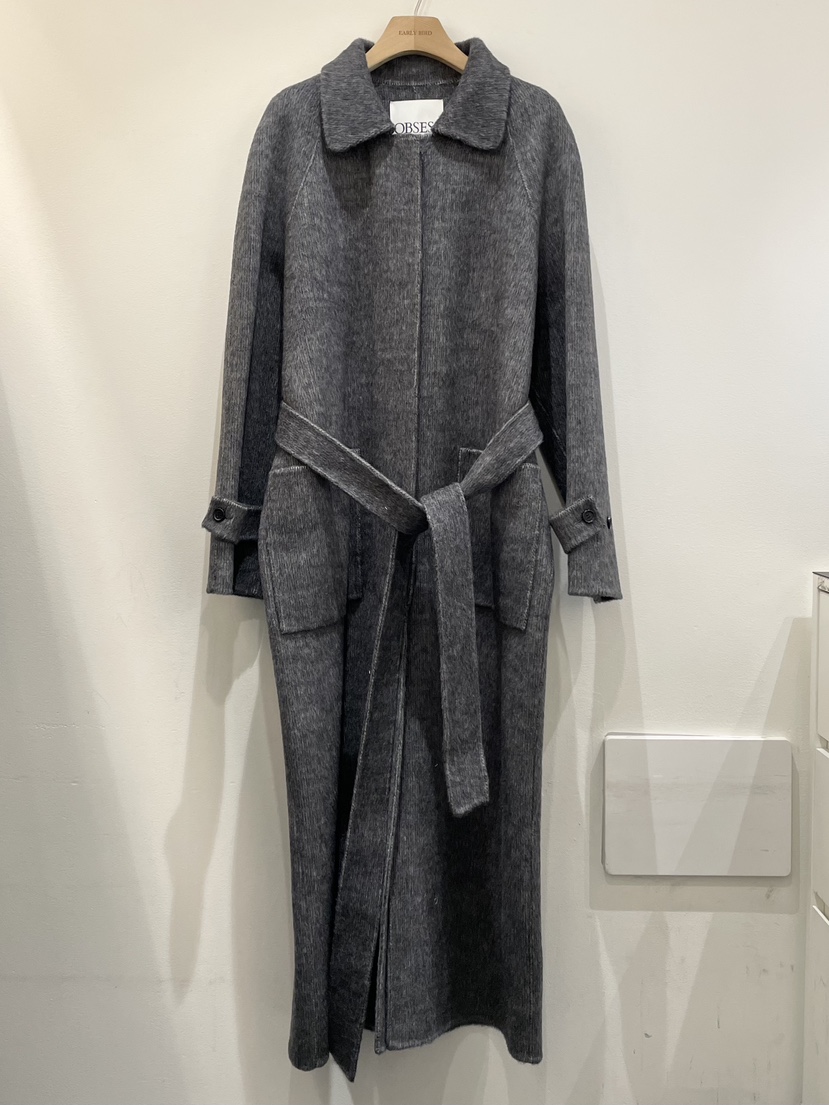 OBSESS東大門㊣代購女裝新品25秋冬人氣推薦中長款大衣含腰帶OBSESS/EARLY BIRD中長款大衣圖色2
