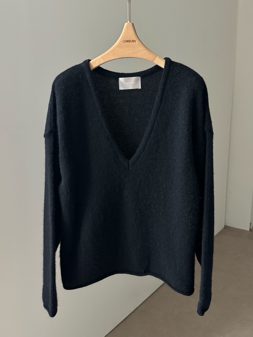 LOWBURN東大門㊣實拍女裝新款休閑職業推薦時尚人氣毛衣V領LOWBURN毛衣圖色4