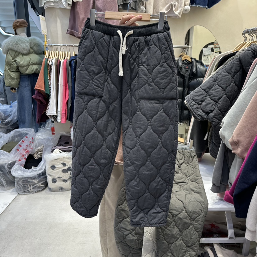 REPLAY東大門㊣直郵女士新款推薦25秋冬真品人氣休閑褲絎縫REPLAY休閑褲圖色3