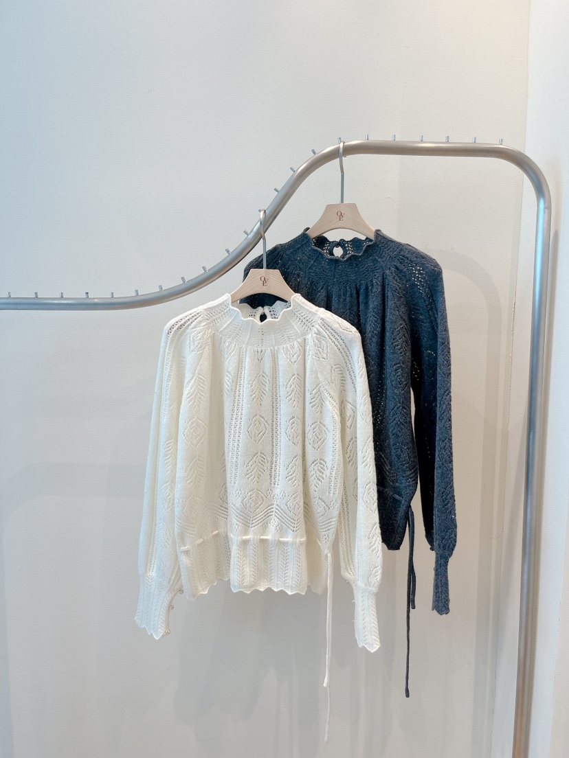 OVE東大門㊣實拍女裝新品職業推薦25秋冬真品熱賣休閑針織衫OVE針織衫