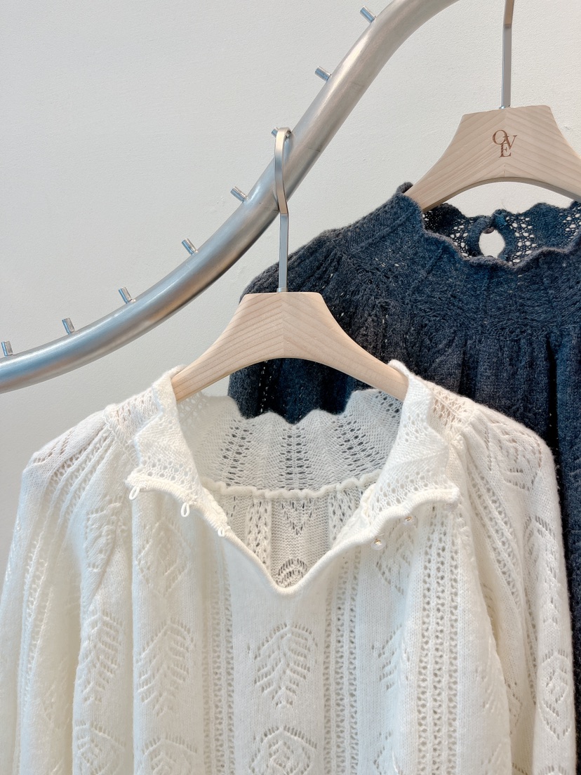 OVE東大門㊣實拍女裝新品職業推薦25秋冬真品熱賣休閑針織衫OVE針織衫