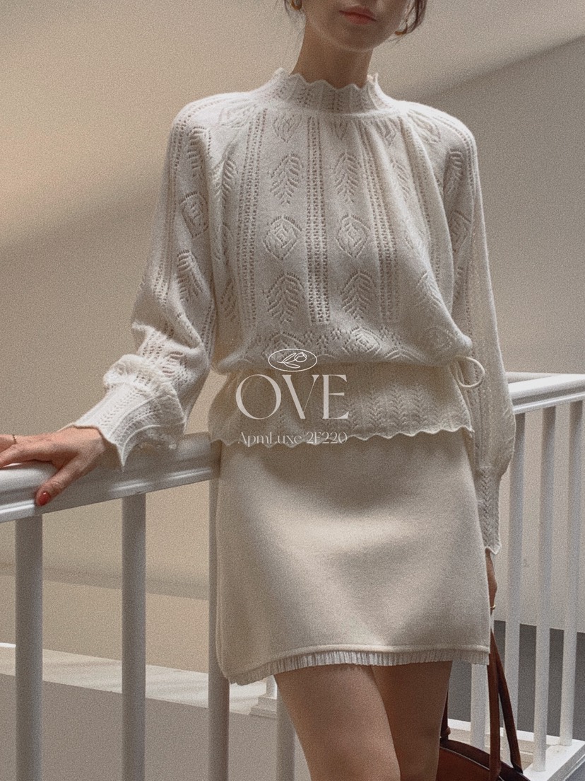 OVE東大門㊣實拍女裝新品職業推薦25秋冬真品熱賣休閑針織衫OVE針織衫