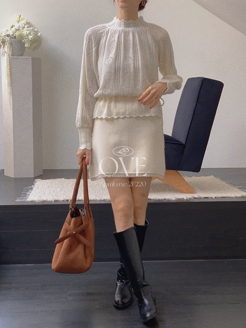 OVE東大門㊣實拍女裝新品職業推薦25秋冬真品熱賣休閑針織衫OVE針織衫