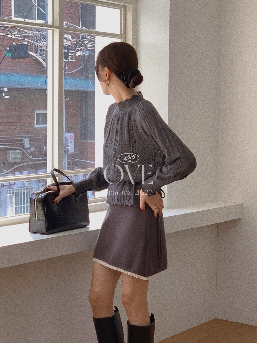 OVE東大門㊣實拍女裝新品職業推薦25秋冬真品熱賣休閑針織衫OVE針織衫