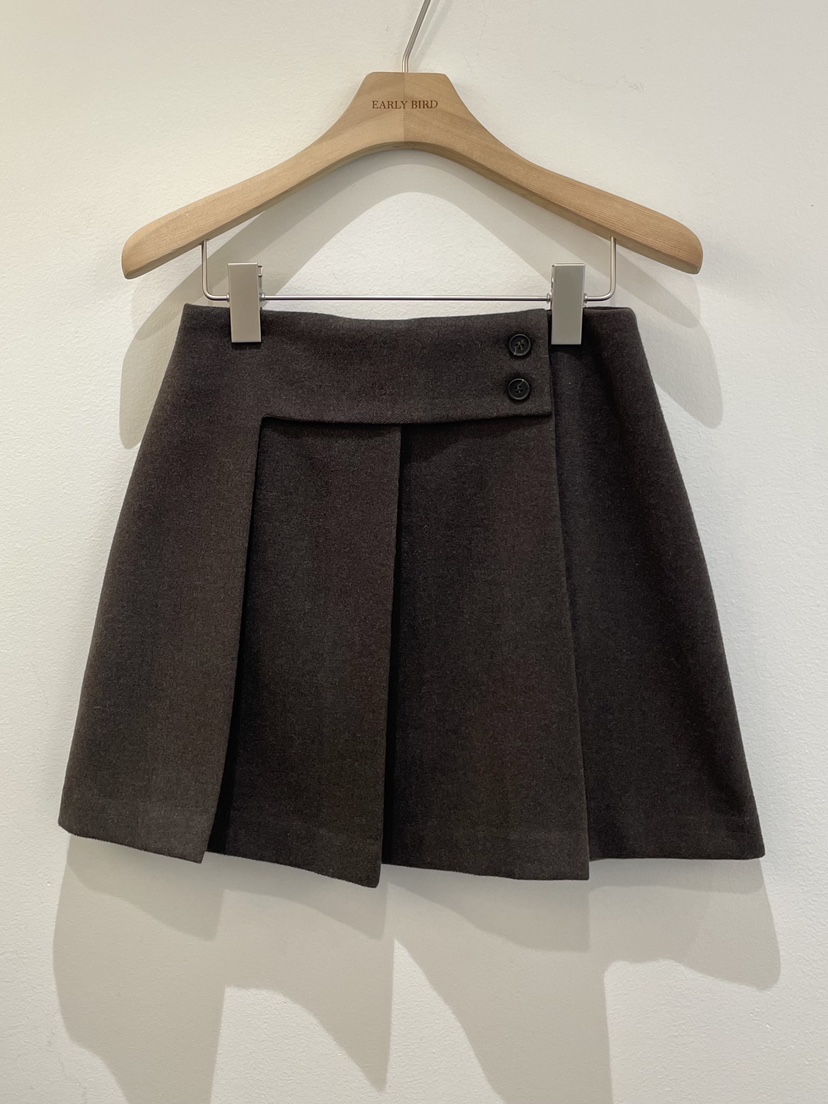 OBSESS東大門㊣代購女裝新品時尚人氣25秋冬職業推薦短裙羊毛OBSESS/EARLY BIRD短裙圖色2