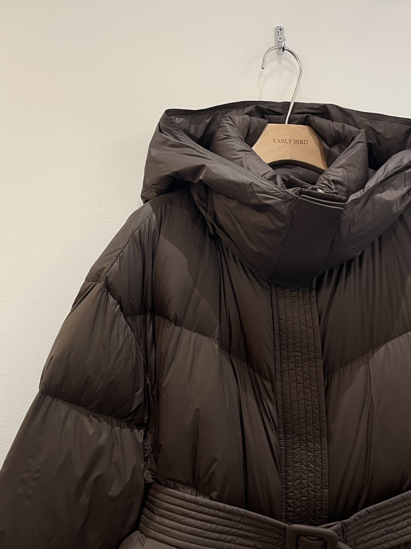 OBSESS韓國直郵㊣女士新款人氣真品推薦長款羽絨服含腰帶鴨絨OBSESS/EARLY BIRD長款羽絨服