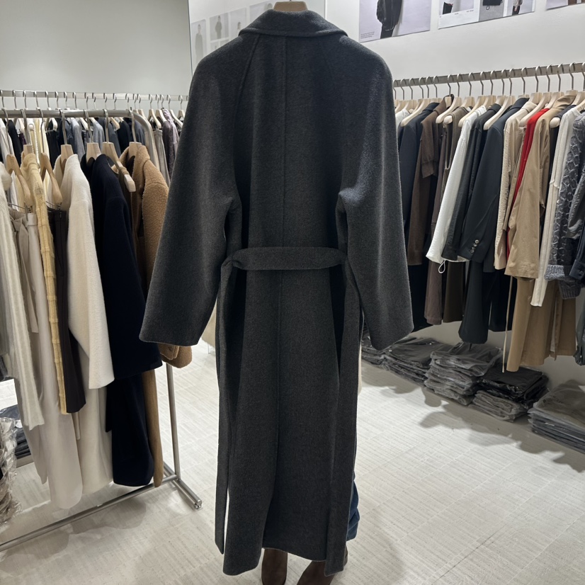 HAUTTE-P韓國代購㊣女士新品休閑真品中長款大衣含腰帶打折HAUTTE中長款大衣