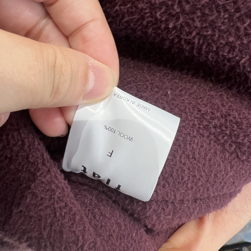 FLAT韓國直郵㊣女裝新款時尚休閑人氣25秋冬推薦熱賣夾克羊毛FLAT夾克