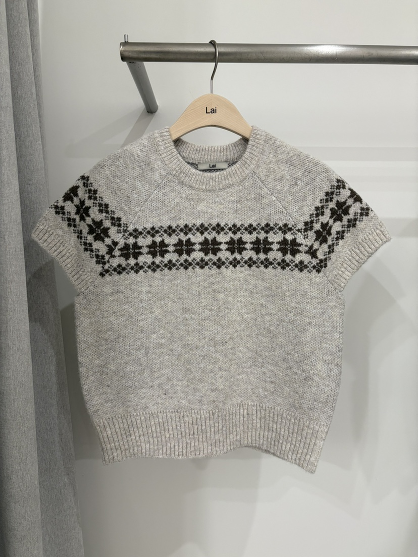 LAI韓國直郵㊣女裝新款熱賣真品25秋冬推薦時尚職業人氣針織衫Lai針織衫圖色1