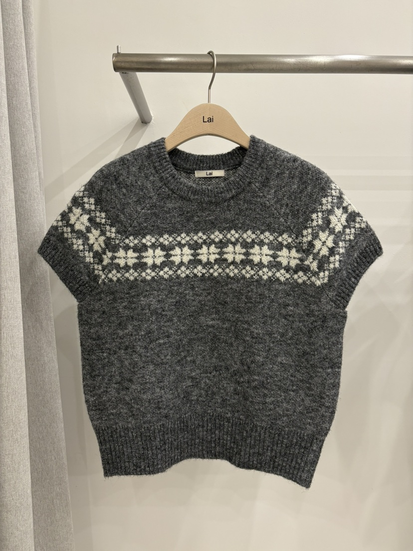 LAI韓國直郵㊣女裝新款熱賣真品25秋冬推薦時尚職業人氣針織衫Lai針織衫圖色2