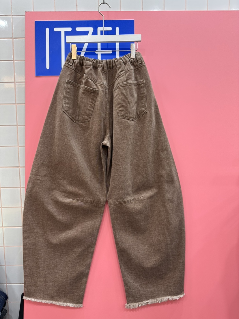 ITZEL東大門㊣代購女士新款休閑真品推薦人氣時尚牛仔褲拉絨ITZEL牛仔褲