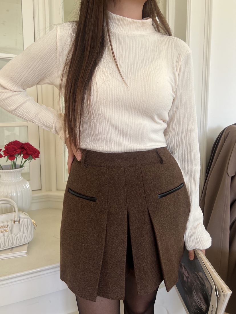 BOLD東大門㊣實拍女裝新品人氣25秋冬真品熱賣職業長袖T恤褶皺BOLD長袖T恤