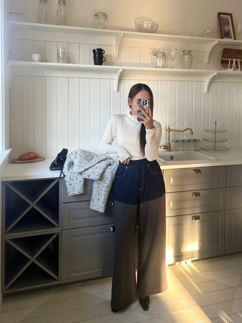 BOLD東大門㊣實拍女裝新品人氣25秋冬真品熱賣職業長袖T恤褶皺BOLD長袖T恤