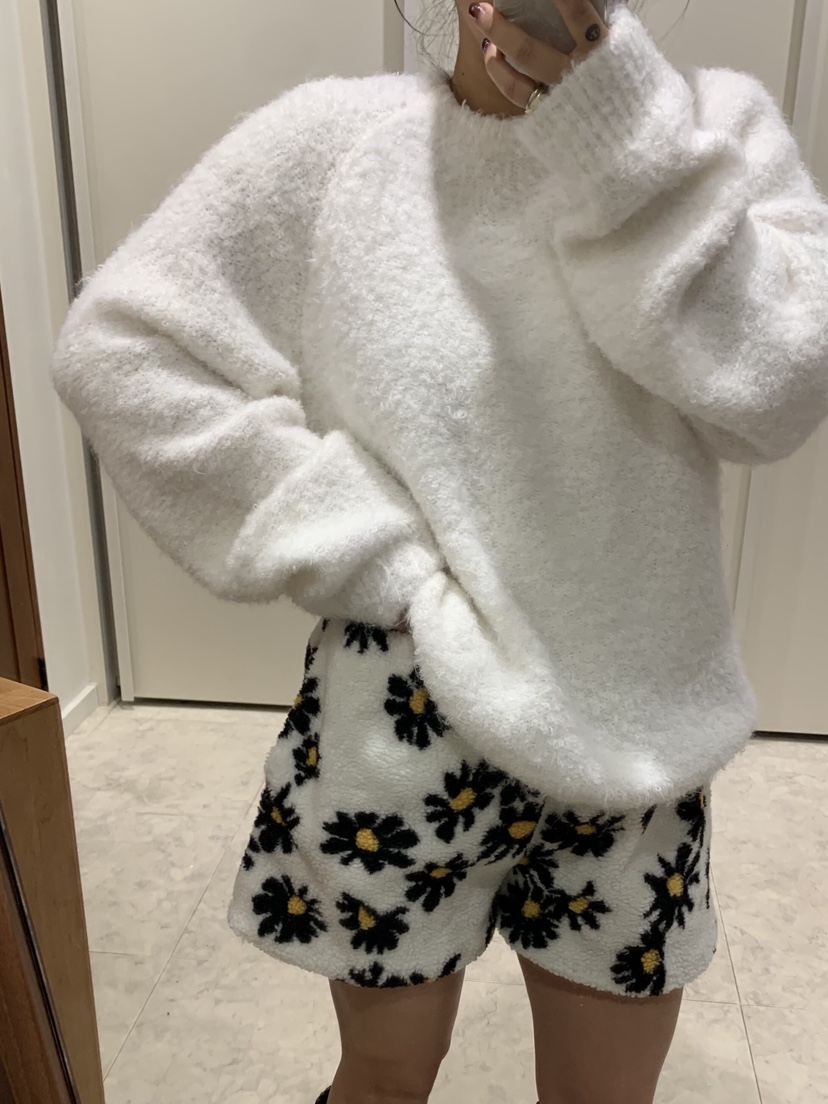 LIKEVAM韓國直郵㊣女士新品人氣職業推薦休閑熱賣25秋冬短褲花朵LIKEVAM短褲