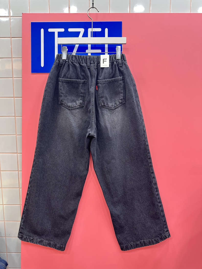 ITZEL韓國代購㊣女士新款25秋冬人氣時尚推薦休閑牛仔褲拉絨ITZEL牛仔褲