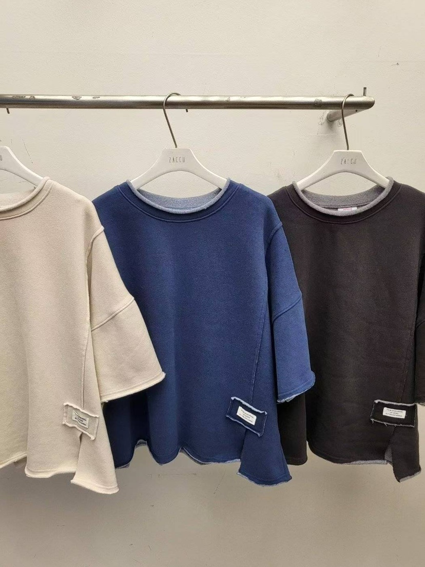 ZACCU韓國代購㊣女裝新品時尚推薦人氣真品休閑25秋冬T恤加絨ZACCUT恤