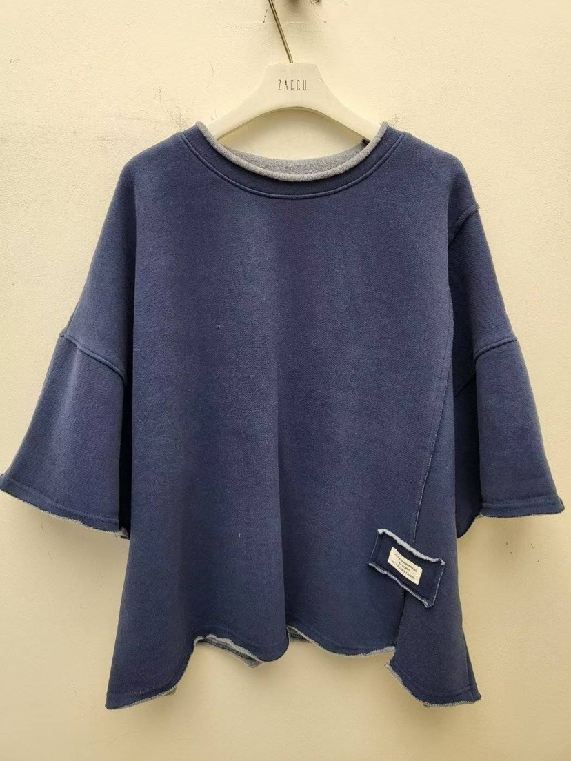 ZACCU韓國代購㊣女裝新品時尚推薦人氣真品休閑25秋冬T恤加絨ZACCUT恤圖色2