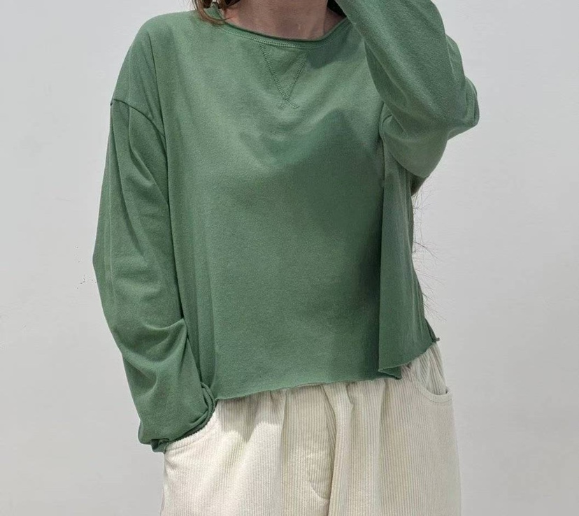 ZACCU東大門㊣直郵女裝新品熱賣休閑推薦25秋冬時尚長袖T恤ZACCU長袖T恤