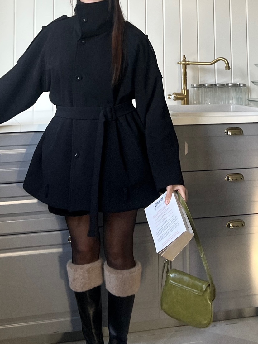 BOLD東大門㊣代購女裝新款熱賣時尚職業休閑25秋冬夾克含腰帶BOLD夾克