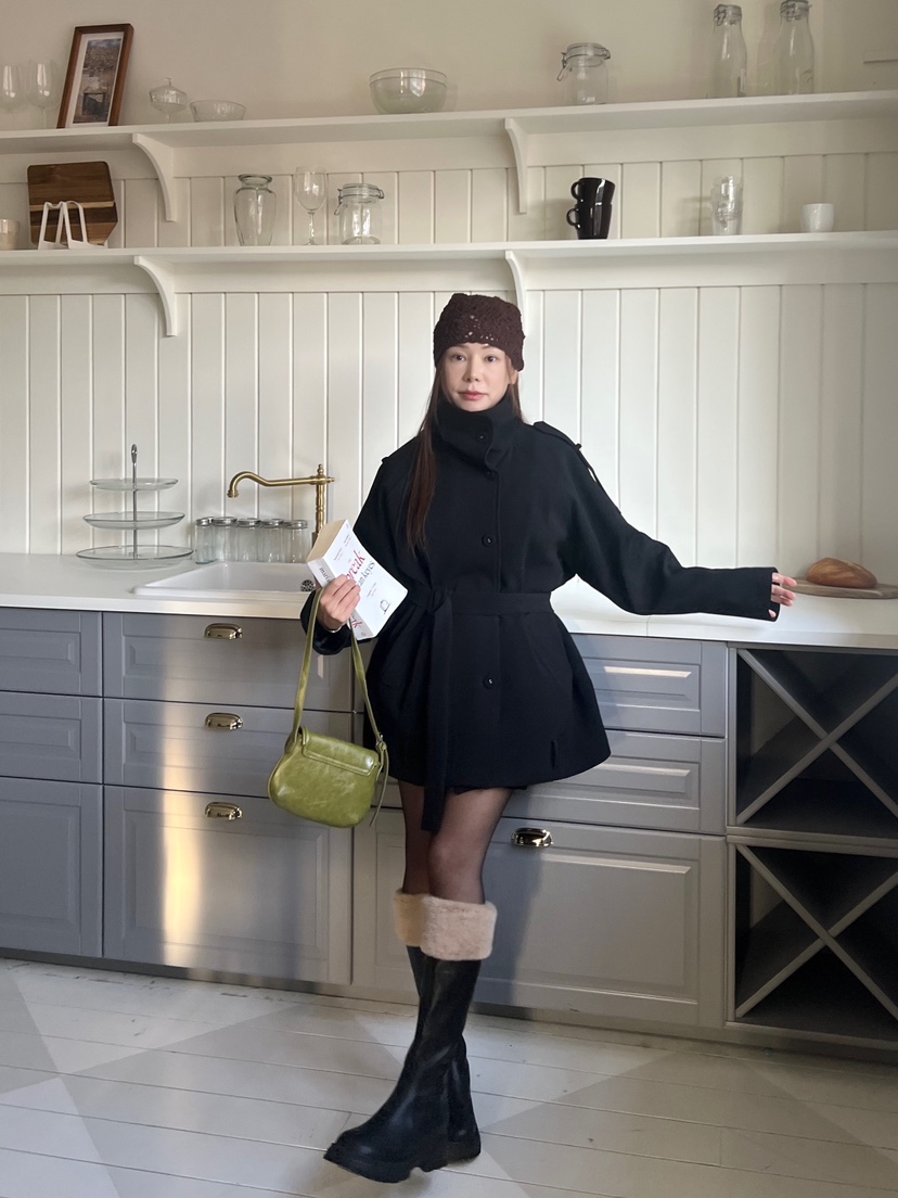 BOLD東大門㊣代購女裝新款熱賣時尚職業休閑25秋冬夾克含腰帶BOLD夾克