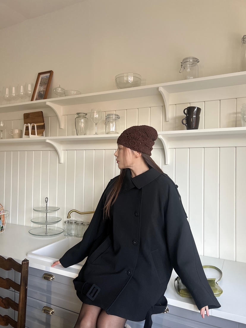 BOLD東大門㊣代購女裝新款熱賣時尚職業休閑25秋冬夾克含腰帶BOLD夾克