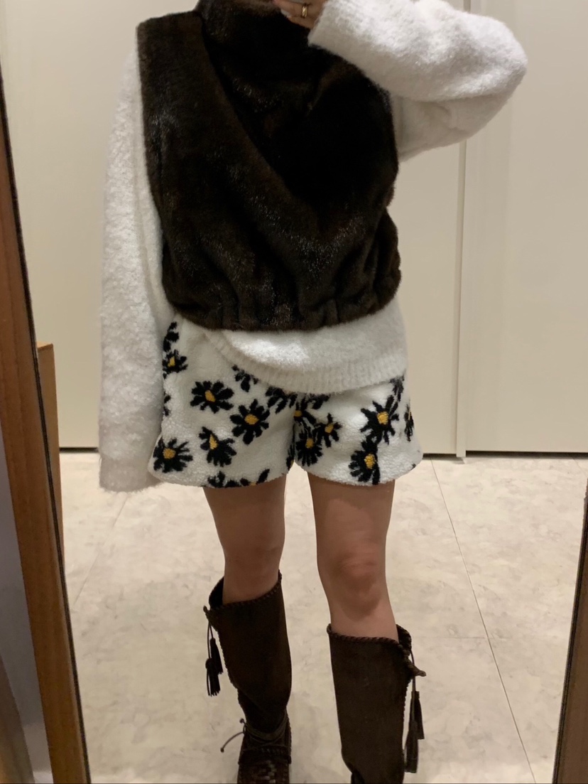 LIKEVAM韓國直郵㊣女裝新品時尚休閑職業推薦25秋冬吊帶背心貂皮LIKEVAM吊帶/背心