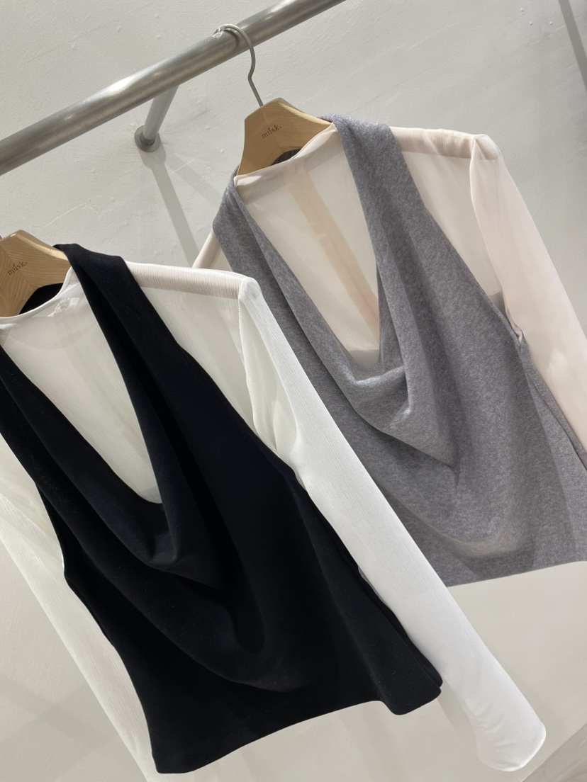 MUSK東大門㊣代購女裝新款人氣推薦時尚休閑襯衫蕾絲衫假兩件MUSK襯衫/蕾絲衫