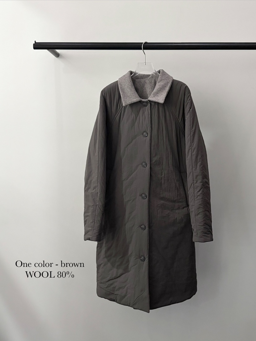 BLISS韓國代購㊣女士新品25秋冬人氣熱賣職業中長款大衣雙面BLISS中長款大衣