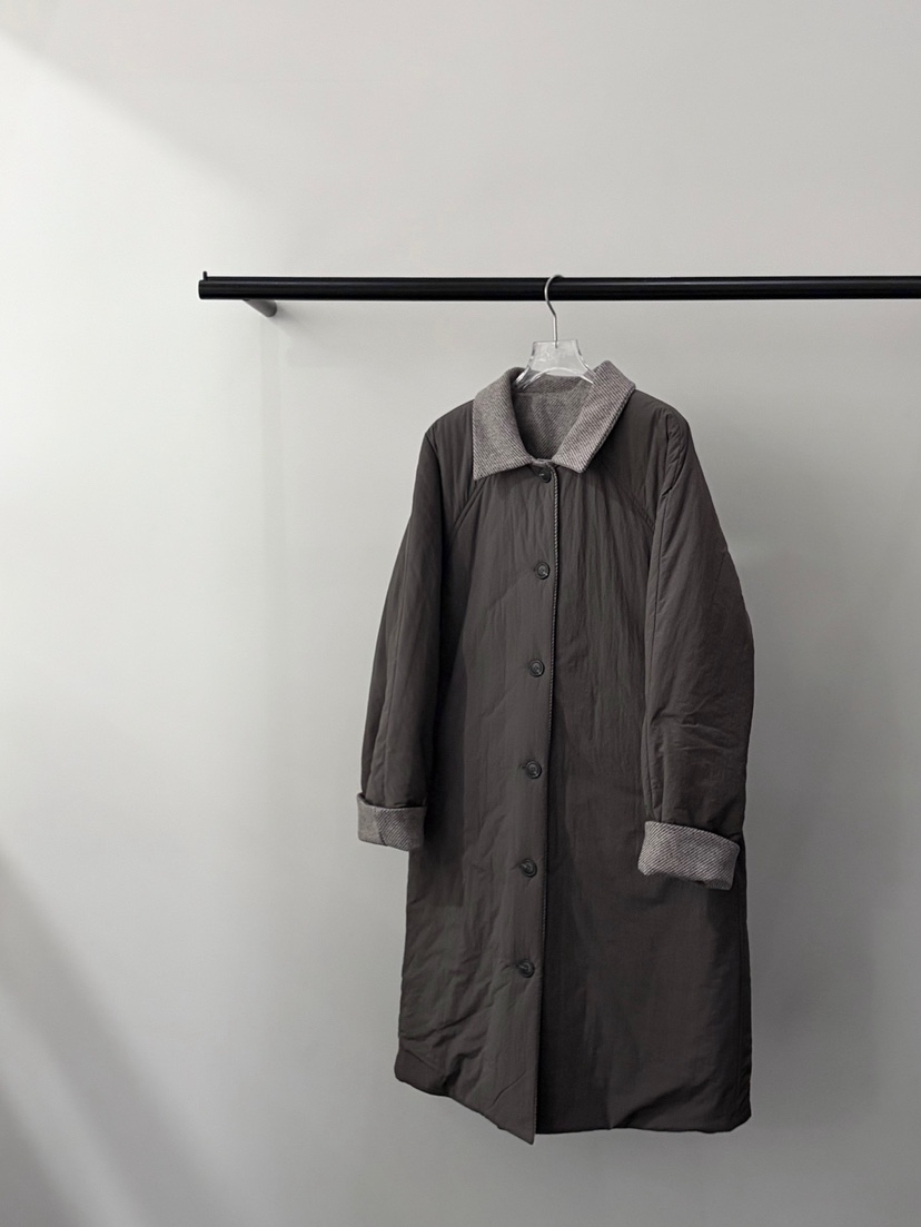 BLISS韓國代購㊣女士新品25秋冬人氣熱賣職業中長款大衣雙面BLISS中長款大衣圖色1