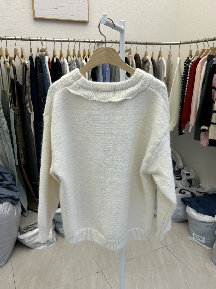 MILK TEA東大門㊣實拍女裝新品25秋冬職業熱賣人氣休閑針織衫MILK TEA針織衫