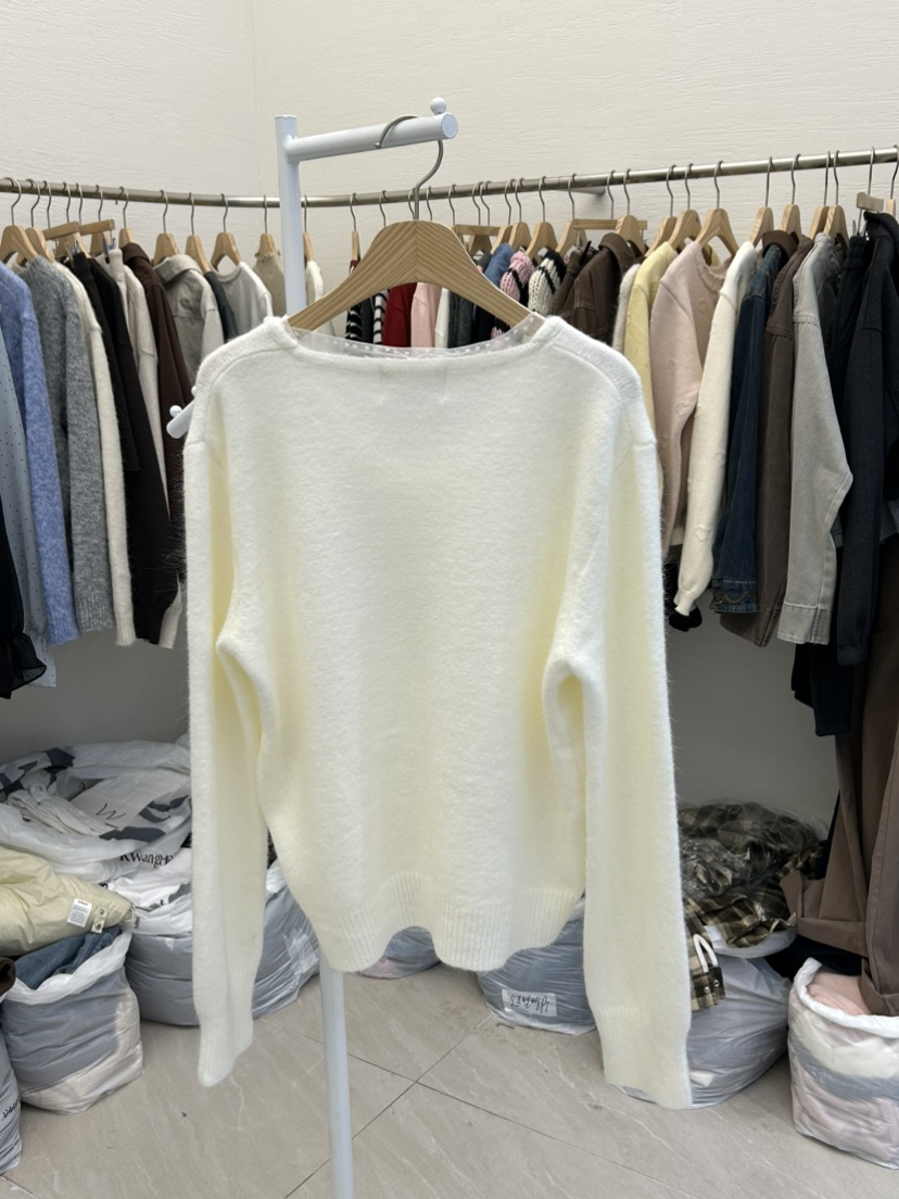 MILK TEA東大門㊣實拍女裝新款真品熱賣25秋冬休閑人氣針織衫MILK TEA針織衫