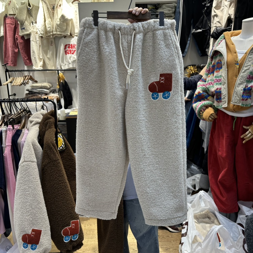 YESFREE東大門㊣實拍女士新款推薦時尚25秋冬真品人氣休閑褲絨YESFREE休閑褲圖色1