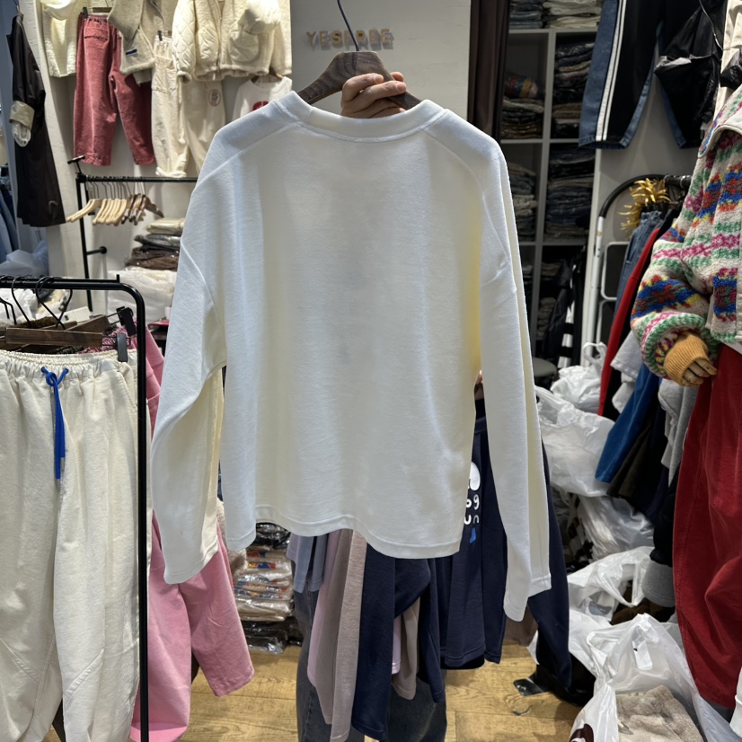 YESFREE東大門㊣直郵女裝新款真品熱賣25秋冬長袖T恤天鵝絨YESFREE長袖T恤